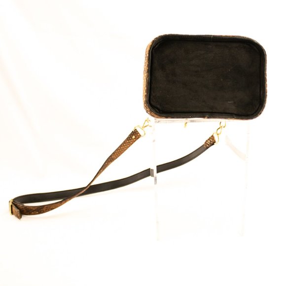 Black and Animal Print Bag Shoulder bag - Picture 3 of 5